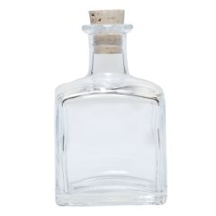 Square Glass Bottle with Cork