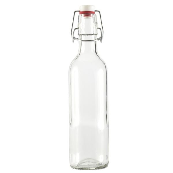 Clear Swingtop Glass Bottle