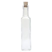 Tall Square Glass Bottle, 8.5 oz.