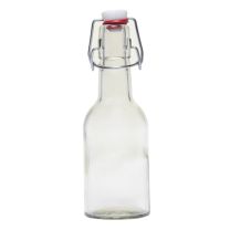 Clear Glass Bottle, 8.5 oz. w/ Swingtop