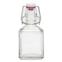 Cubica Clear Glass Bottle, 7 oz. w/ Swingtop