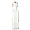Clear Glass Bottle, 12.5 oz. w/ Swingtop