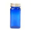Glass Spice Jar, Square (Sapphire Blue)