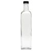 Square Glass Bottle, 17 Ounce (Cap)