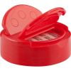 Red Dispensing Flapper Cap with Safety Seal