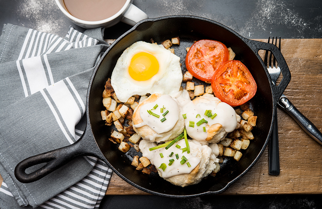 Vegetarian Biscuits and Gravy