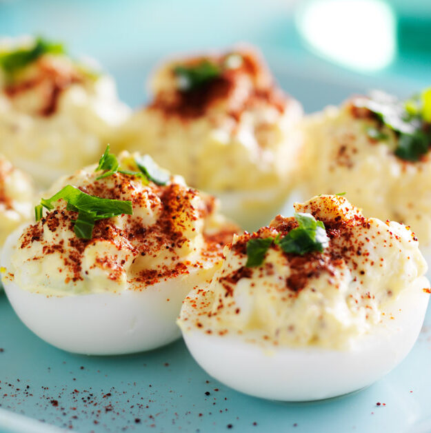 Deviled Eggs On Plate