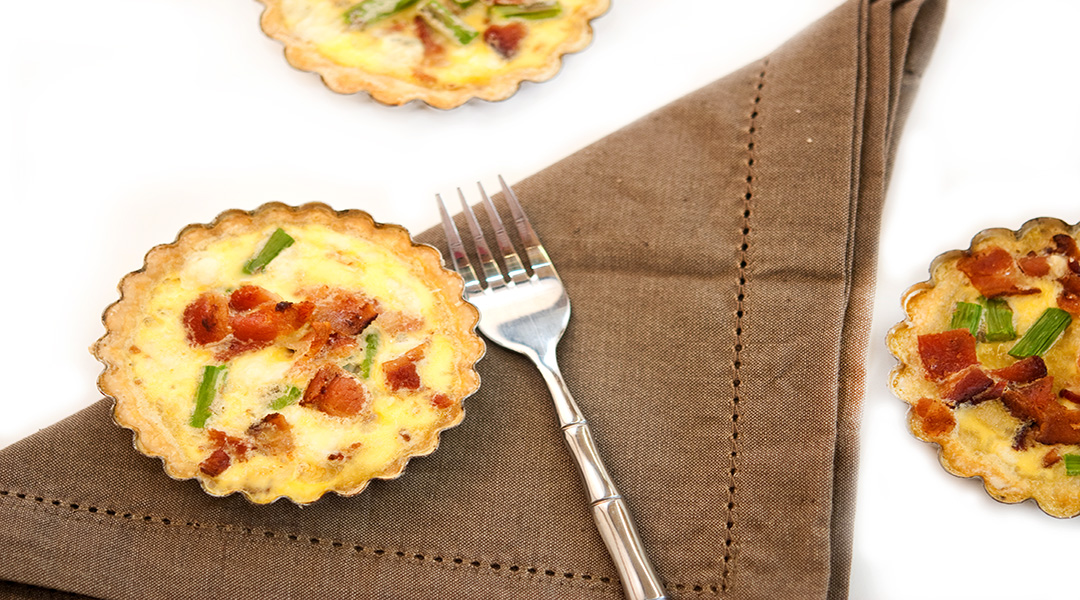 Rosemary Bacon Asparagus Quiche Recipe