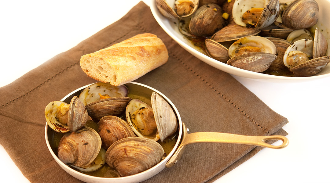 saffron clams